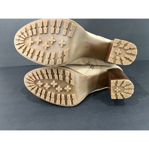 Naturalizer Callie Lace Up Ankle Boots Chunky Heel 9M Beige Suede Utility Combat - Picture 8 of 8